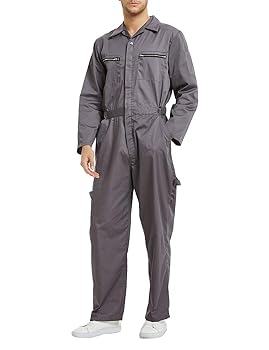 Amazon.com: TopTie Men's Twill Action Back Coveralls Zipper